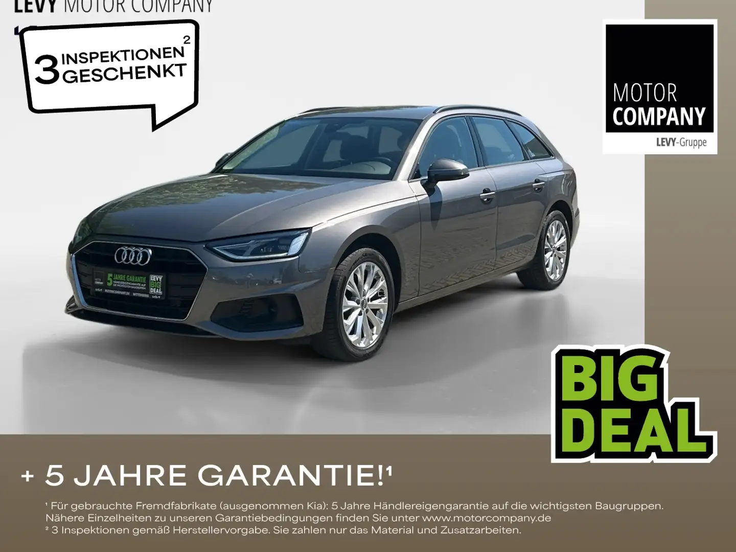 Audi A4 35 2.0 TDI Avant FLA SpurH el.Heck KeyLess Grau - 1