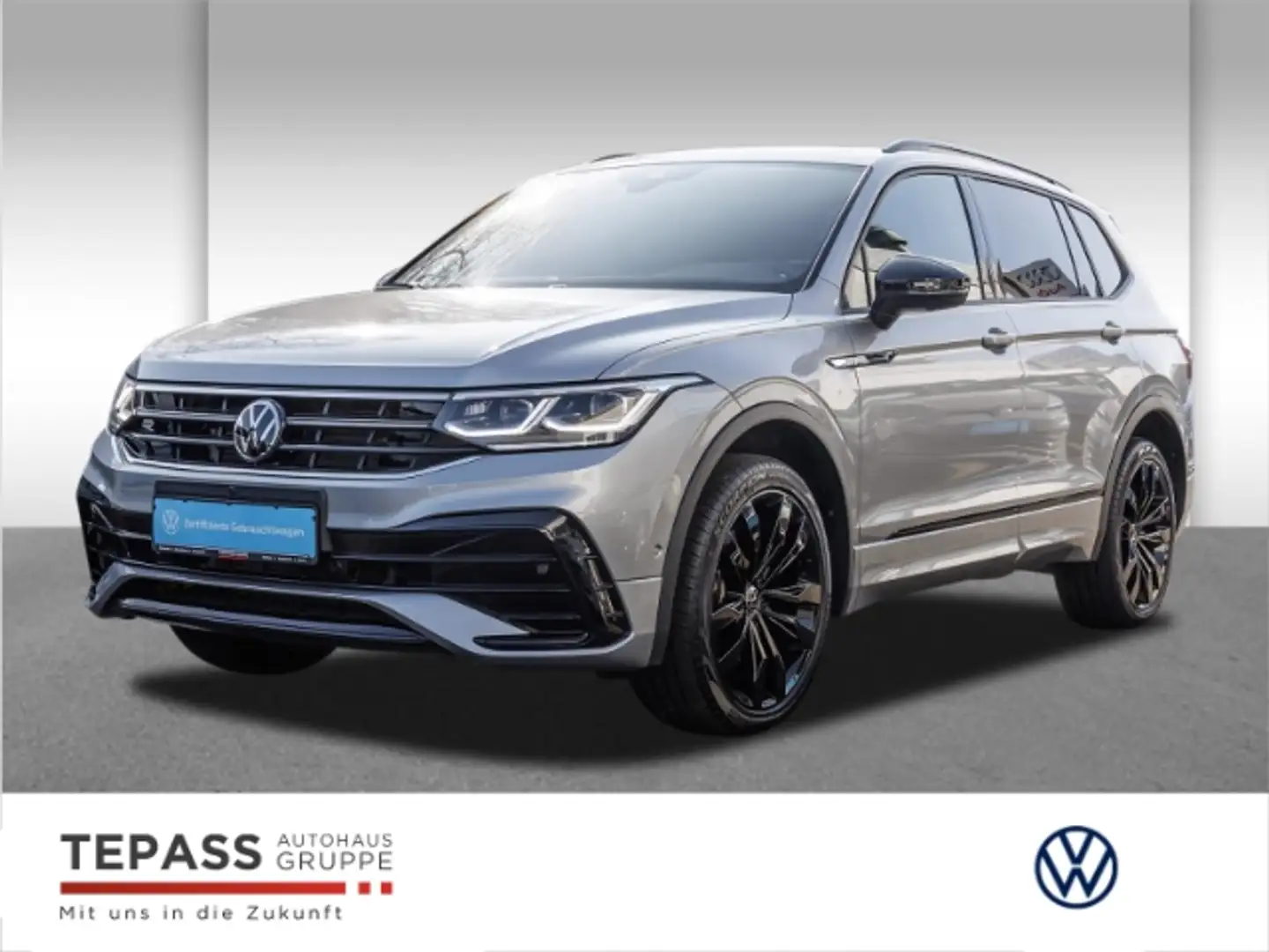 Volkswagen Tiguan Allspace 2.0l TDI 4MOTION R-Line NAVI PANO LED KEYLESS KAME Silber - 1