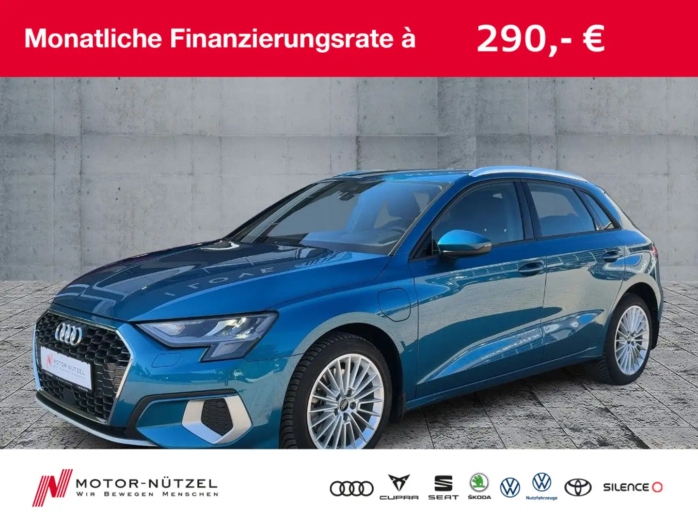 Audi A3 40 TFSI e ADVANCED LED+NAV+ACC+SHZ+RFK+HuD+VC Blau - 1