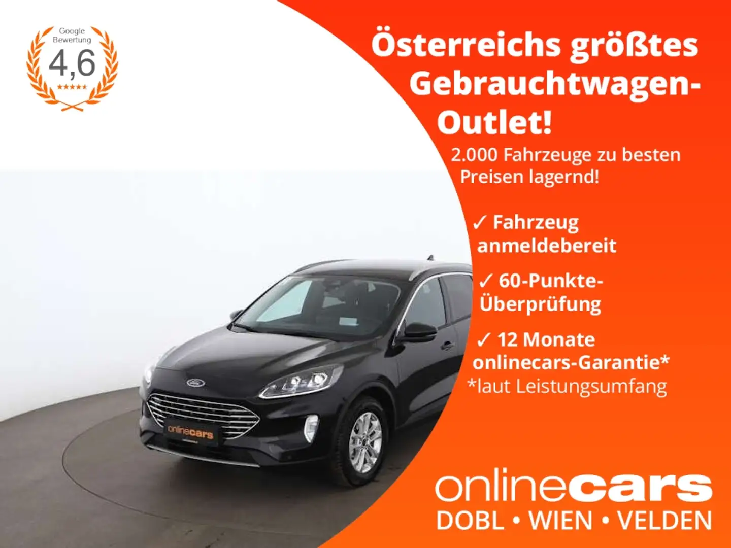 Ford Kuga 2.0 EcoBlue Titanium X AWD Aut LED AHK RADAR Schwarz - 1