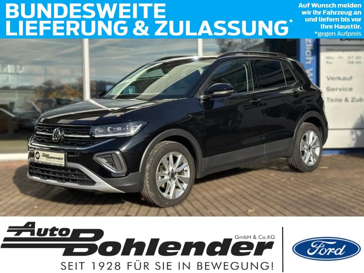 Volkswagen T-Cross 1.0 TSI 85 kW Life | Autom. | LED | Allwetter Schwarz - 1