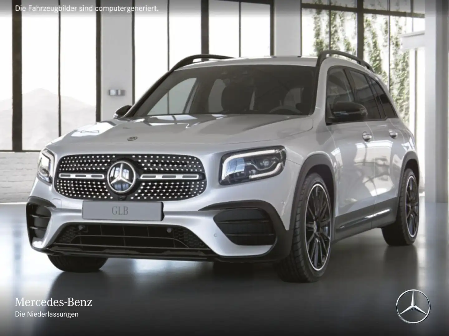 Mercedes-Benz GLB 200 4M AMG+NIGHT+MULTIBEAM+KAMERA+KEYLESS+8G Weiß - 2