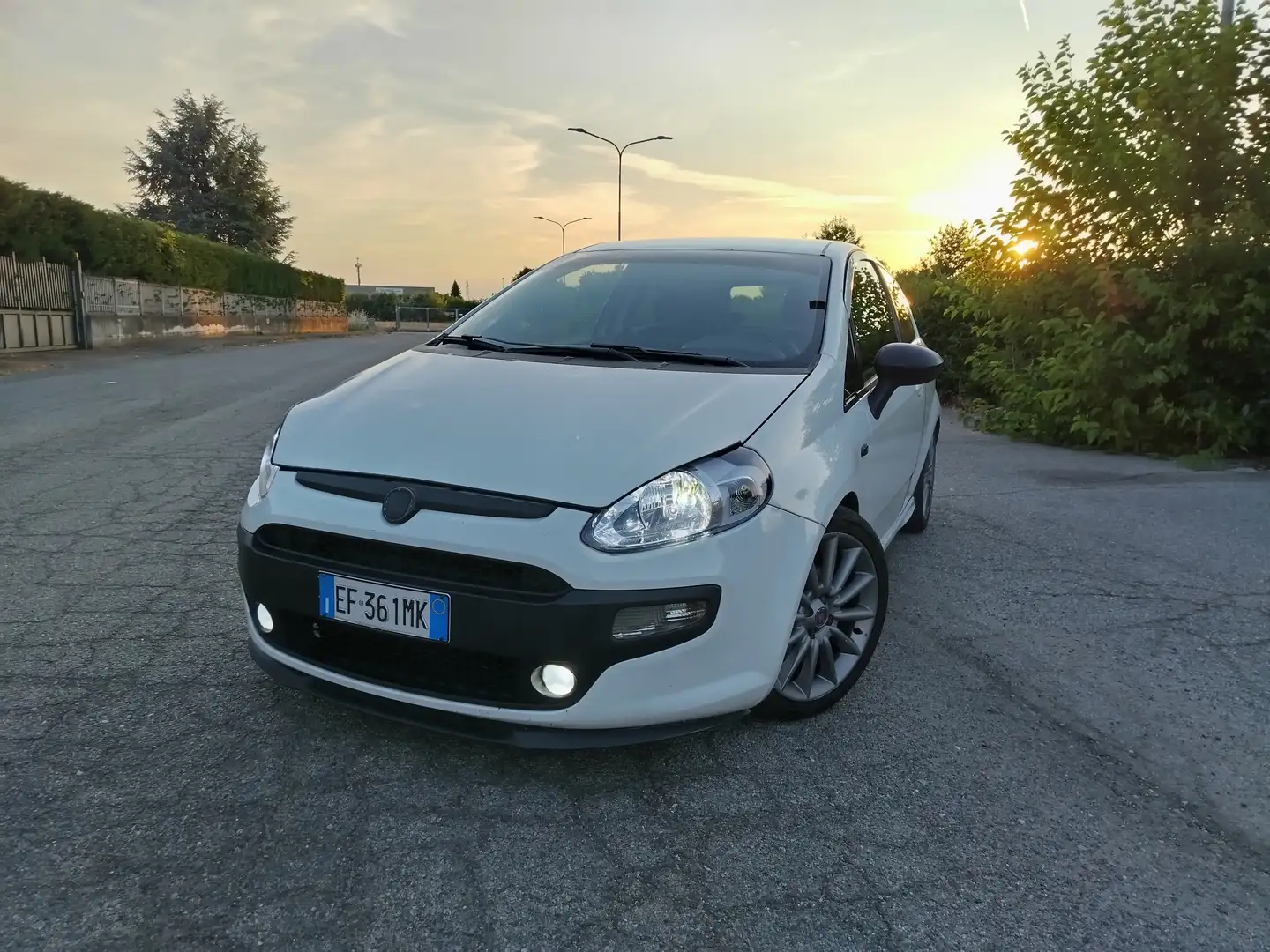 Fiat Punto Evo Punto III 2009 Evo 3p 1.4 m-air Sport s Bianco - 1