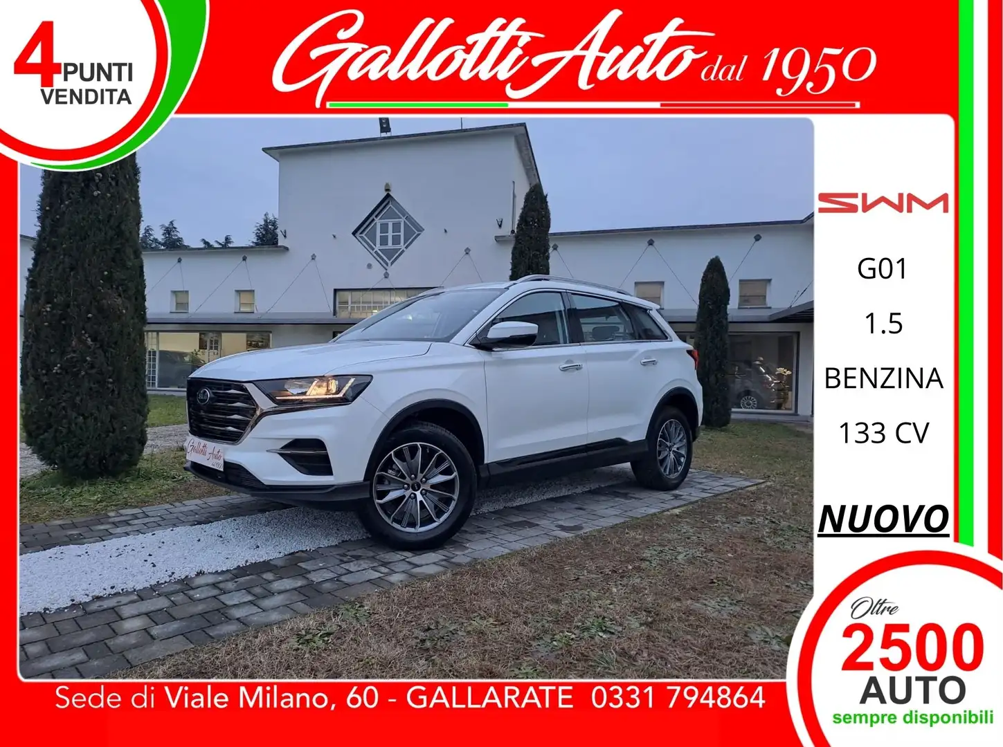 SWM G01 1.5 133cv Bianco - 1