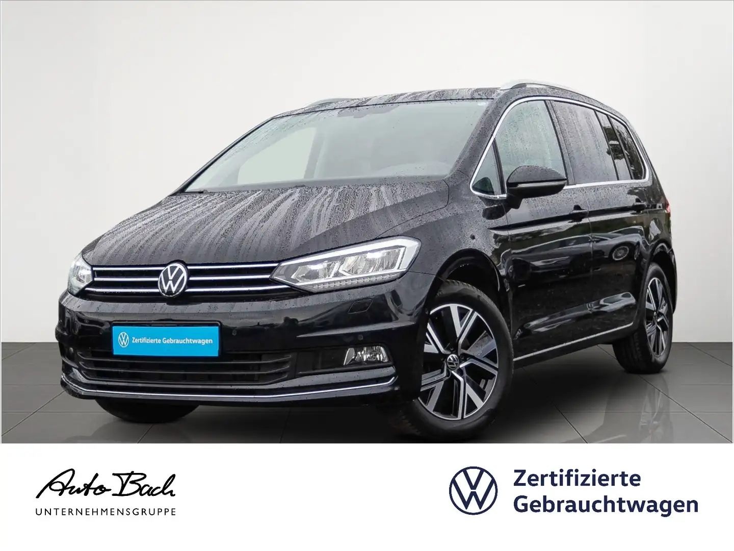 Volkswagen Touran 2.0 TDI "Highline" DSG LED Standhzg ACC E Zwart - 1