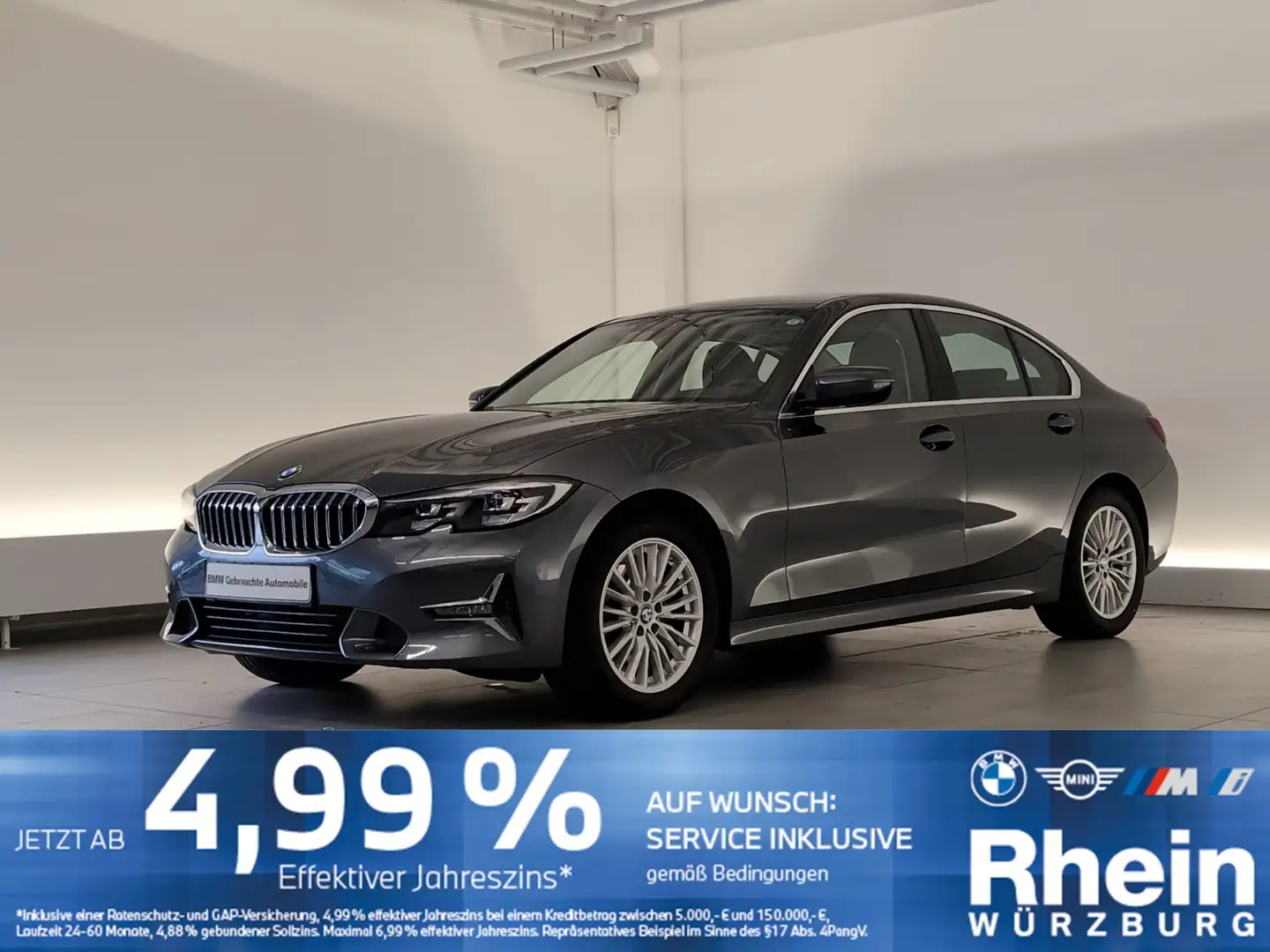 BMW 320 i Lim Luxury Line Navi/LED/Ambiente/Lordose DAB/SH Grau - 1