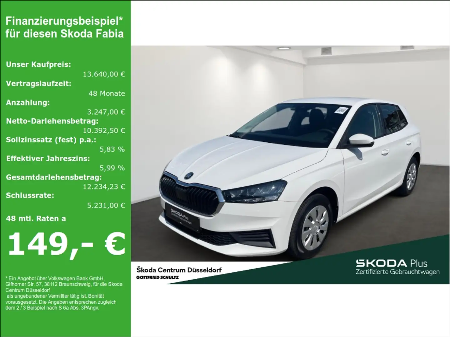 Skoda Fabia Active Freisprechanlage Telefon mit Bluetooth Smar Blanc - 1