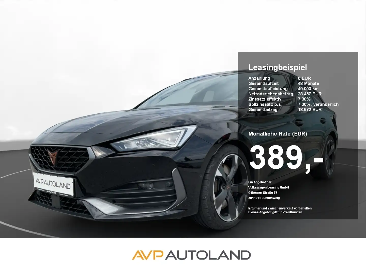 CUPRA Leon Sportstourer 2.0 TSI DSG | NAVI | ACC | Schwarz - 1