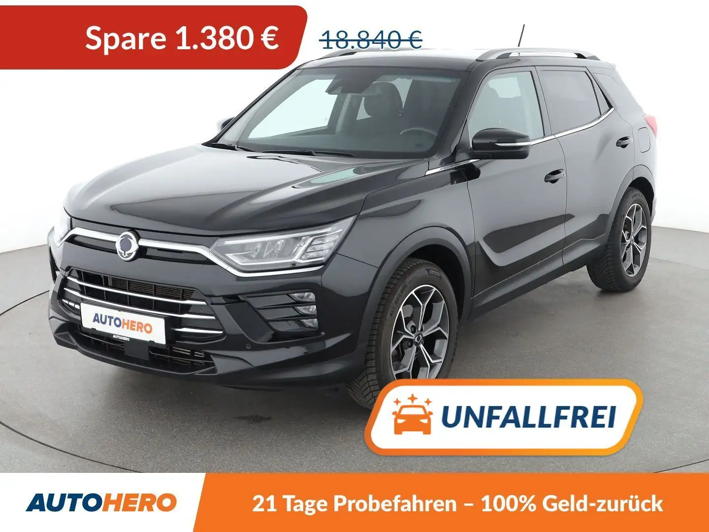 SsangYong Korando 1.5 T-GDI Ruby 4x2*NAVI*TEMPO*CAM*PDC*SHZ* Schwarz - 1