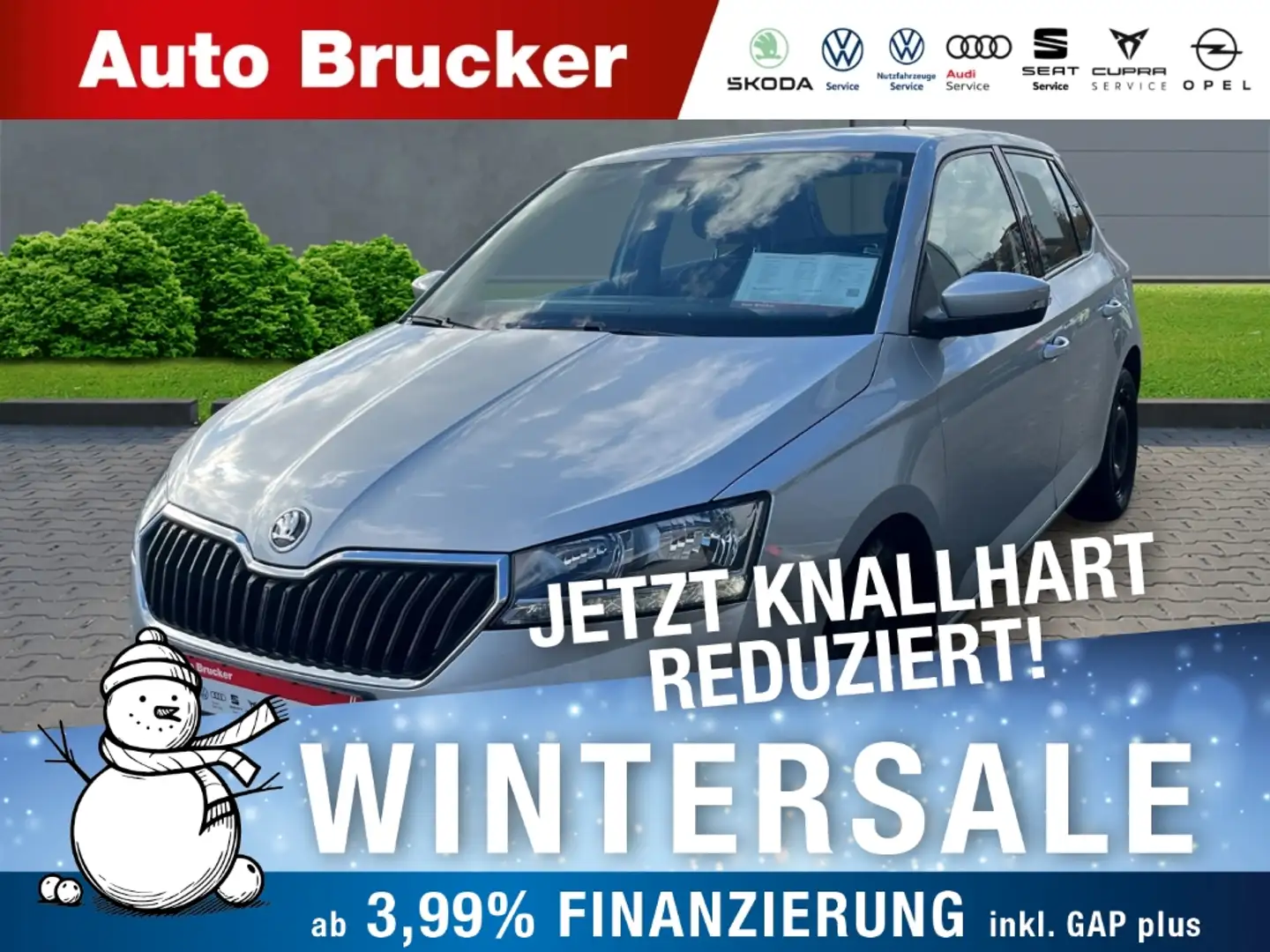 Skoda Fabia Cool Plus 1.0 MPI+Klimaanlage+Freisprecheinrichtun Silber - 1