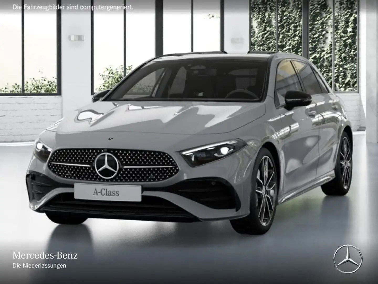 Mercedes-Benz A 250 e AMG+NIGHT+PANO+360°+AHK+MULTIBEAM+TOTW+8G Grau - 2