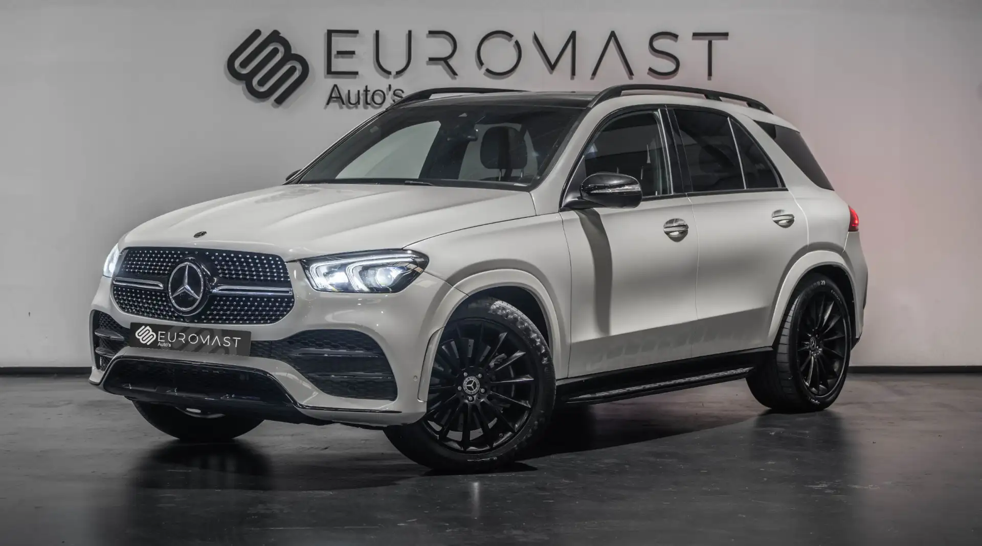 Mercedes-Benz GLE 450 AMG 4MATIC 7pers | Luchtvering | Panoramadak | Ful Wit - 1