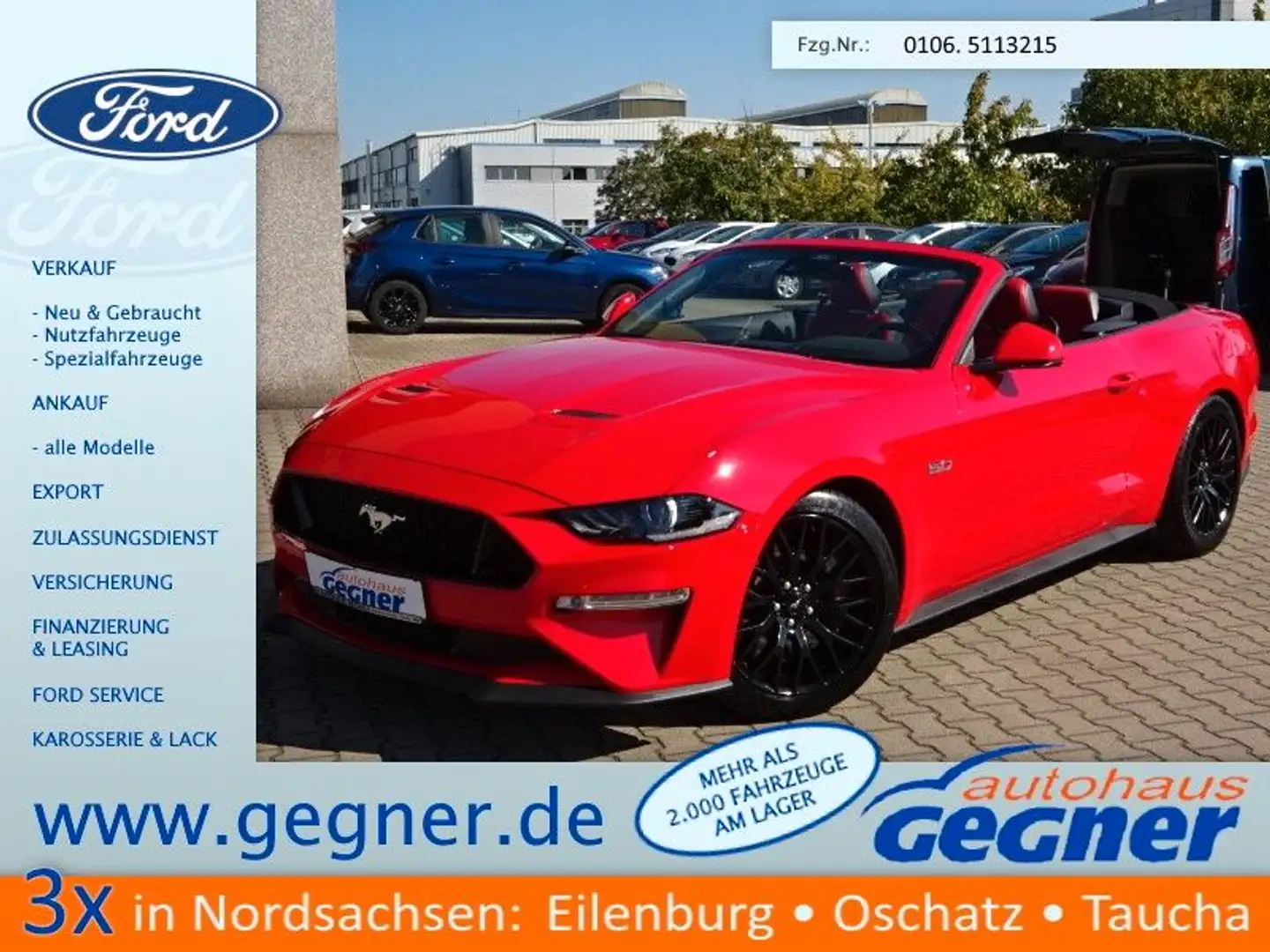 Ford Mustang GT Convertible 5.0 V8 MagneRide Rot - 1