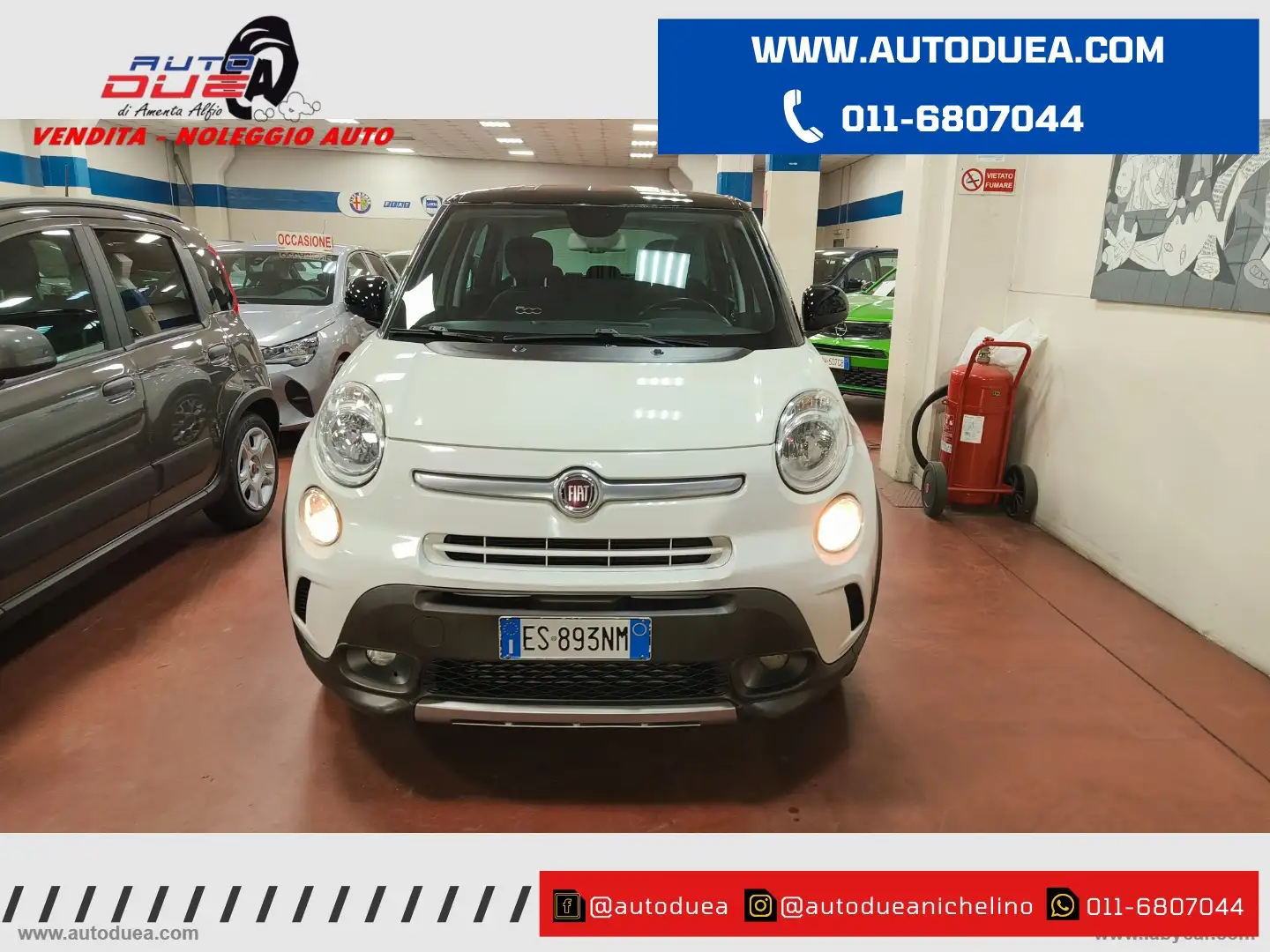 Fiat 500L 1.3 MJT 85 CV Trekking MOTORE REVISIONATO Bianco - 2