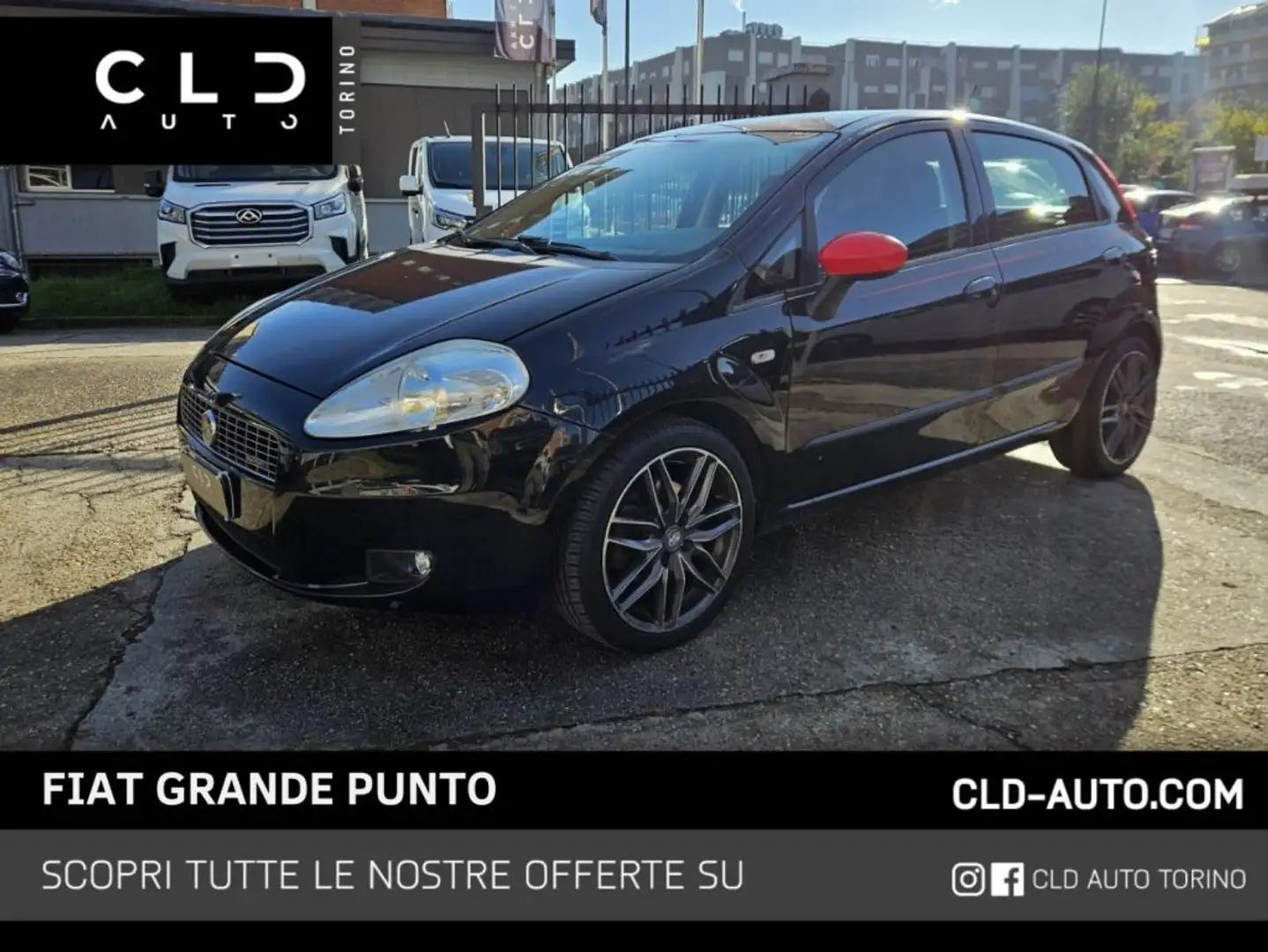Fiat Grande Punto 1.3 MJT 90 CV 5 porte Nero - 1