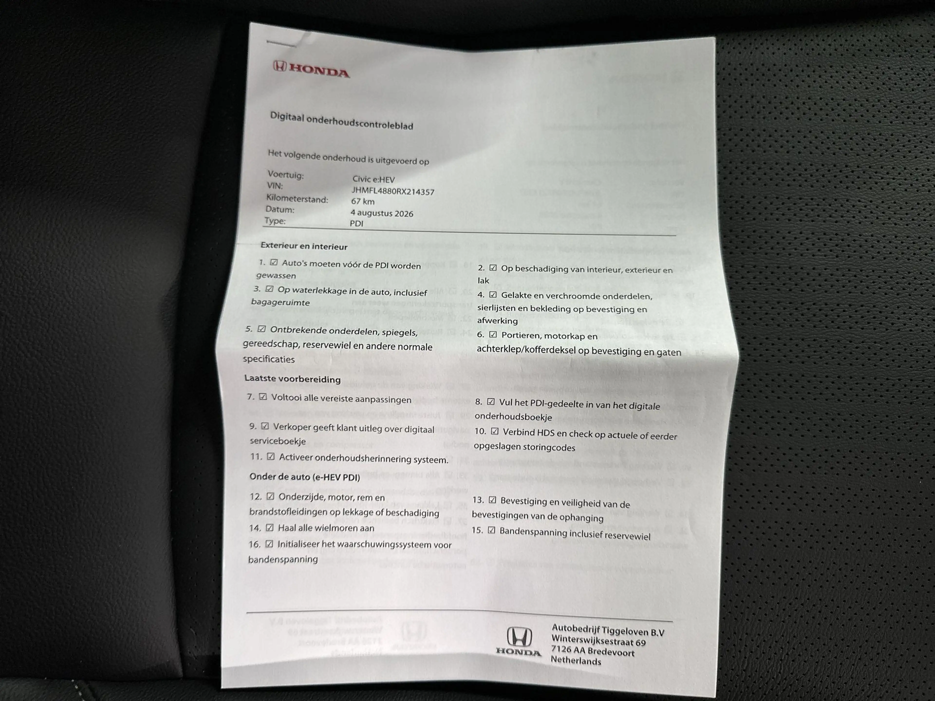 Honda Civic 2.0 e:HEV Advance Automaat | Leder | Pano — photo 37