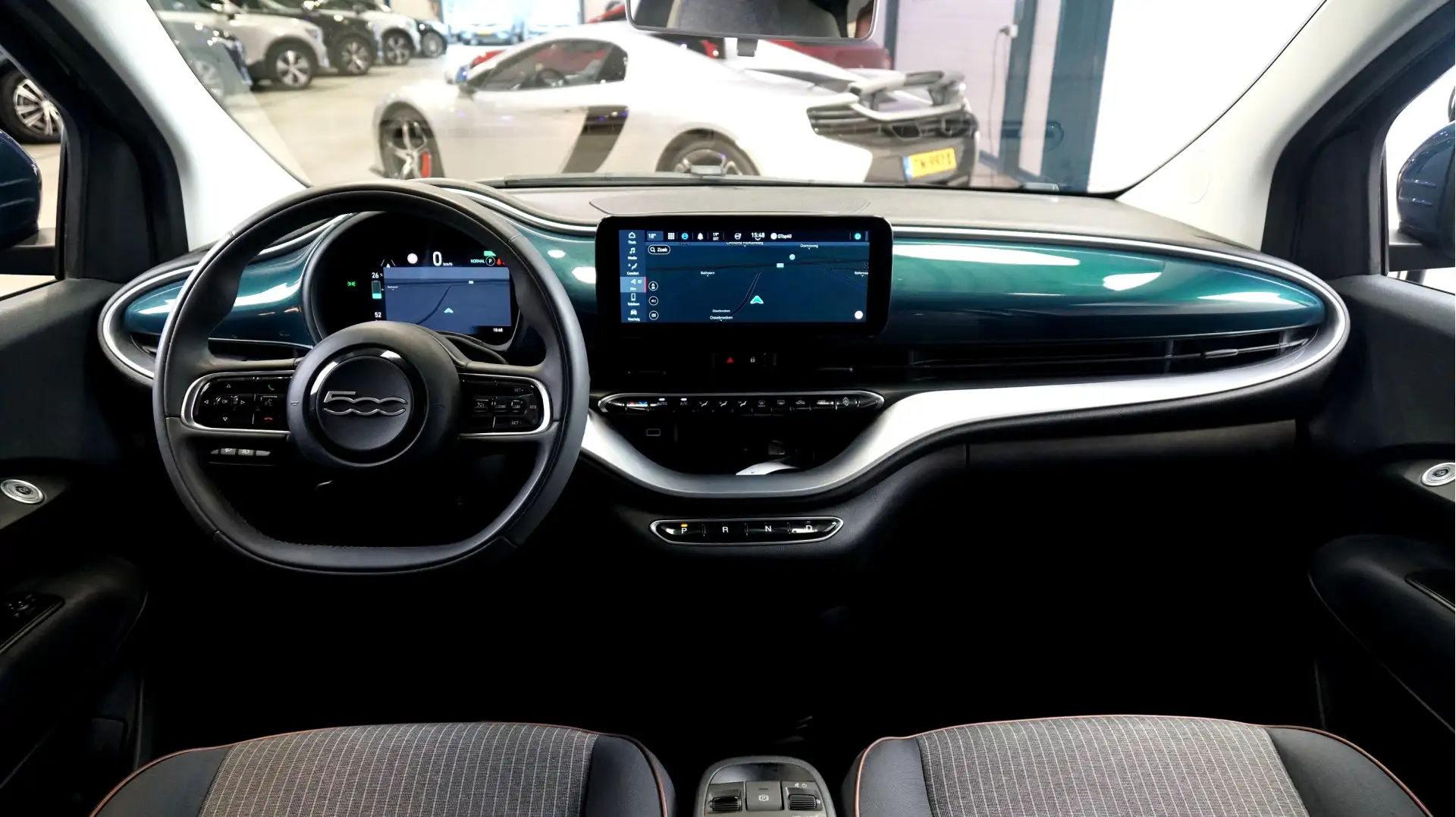 Fiat 500C Icon 42 kWh CABRIODAK ELEKTRISCH + NAVI KLEUR + CL Zöld - 2