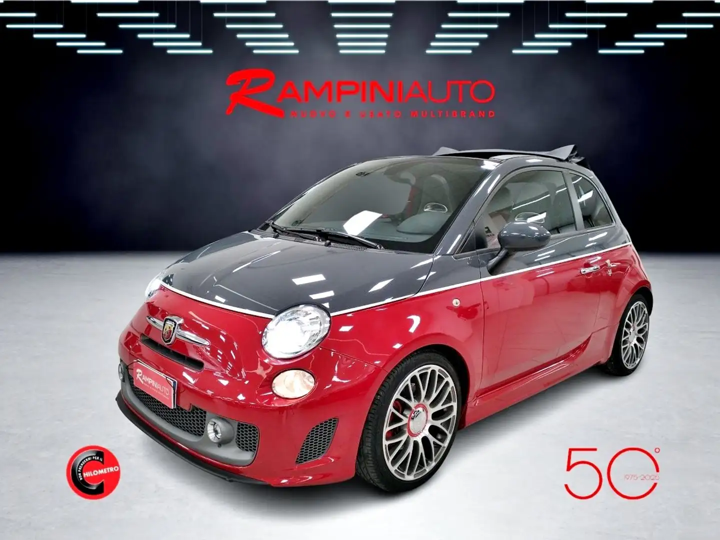Abarth 595C 595 1.4 Turbo T-Jet 160 CV MTA Turismo CABRIO Rosso - 1