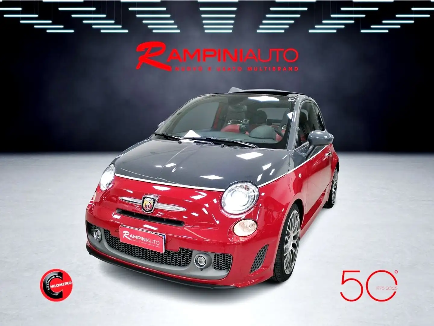 Abarth 595C 595 1.4 Turbo T-Jet 160 CV MTA Turismo CABRIO Rosso - 2