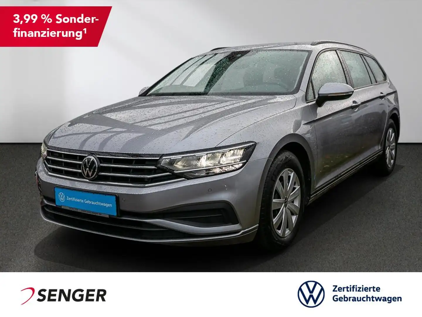 Volkswagen Passat Variant 2.0 TDI DSG Nav AHK PDC SHZ APP Argent - 1