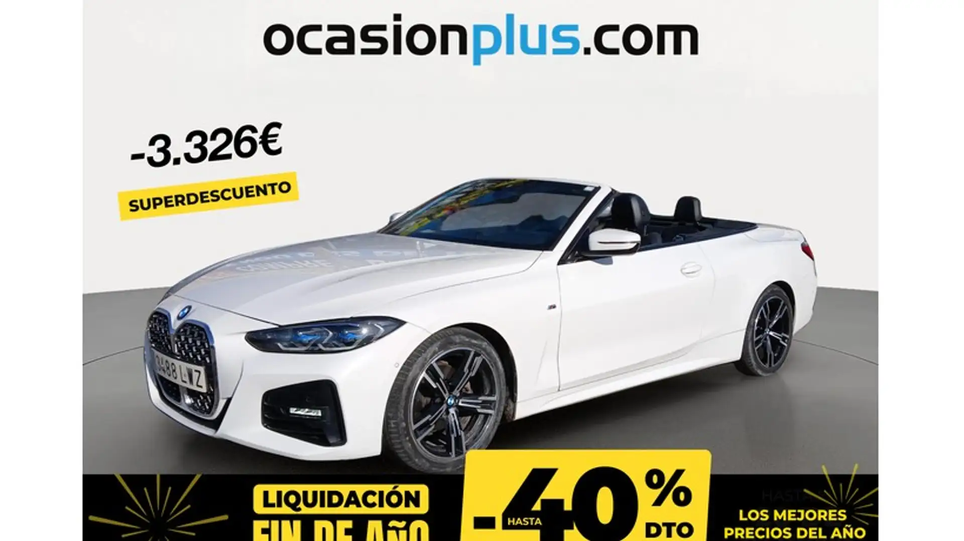 BMW 420 420dA Cabrio Blanc - 1