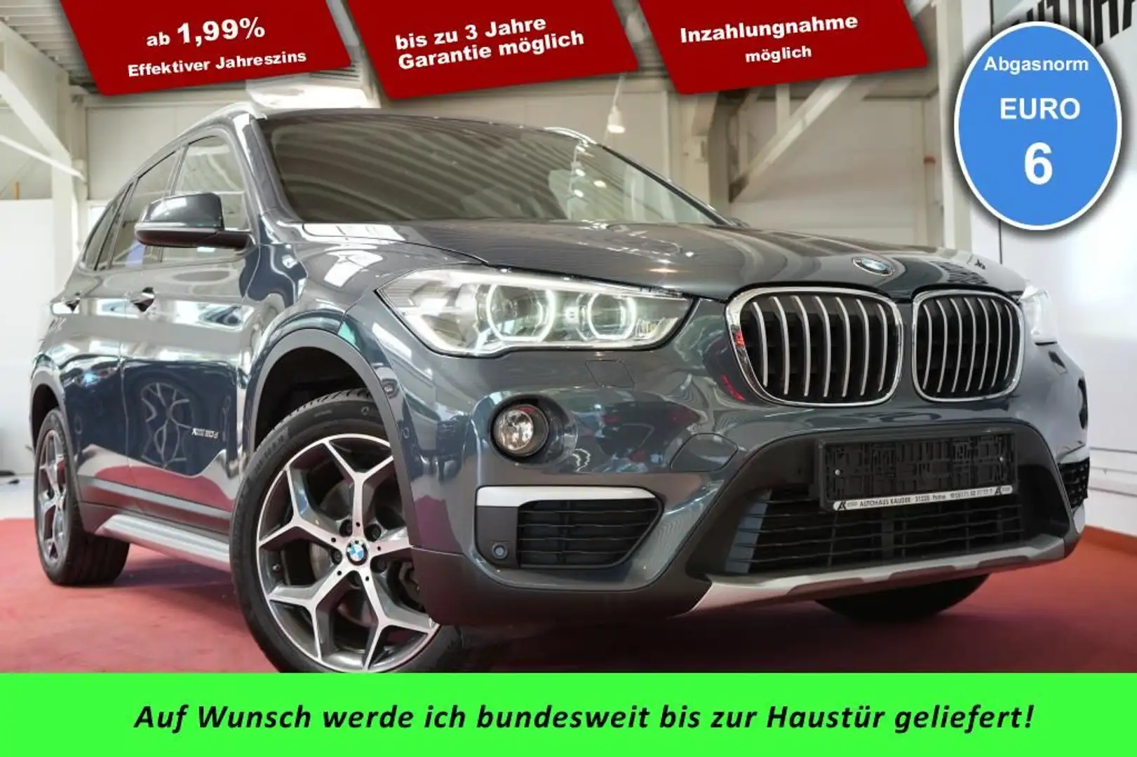 BMW X1 xDrive20d xLine*LED*Navi*Kamera* Gris - 1