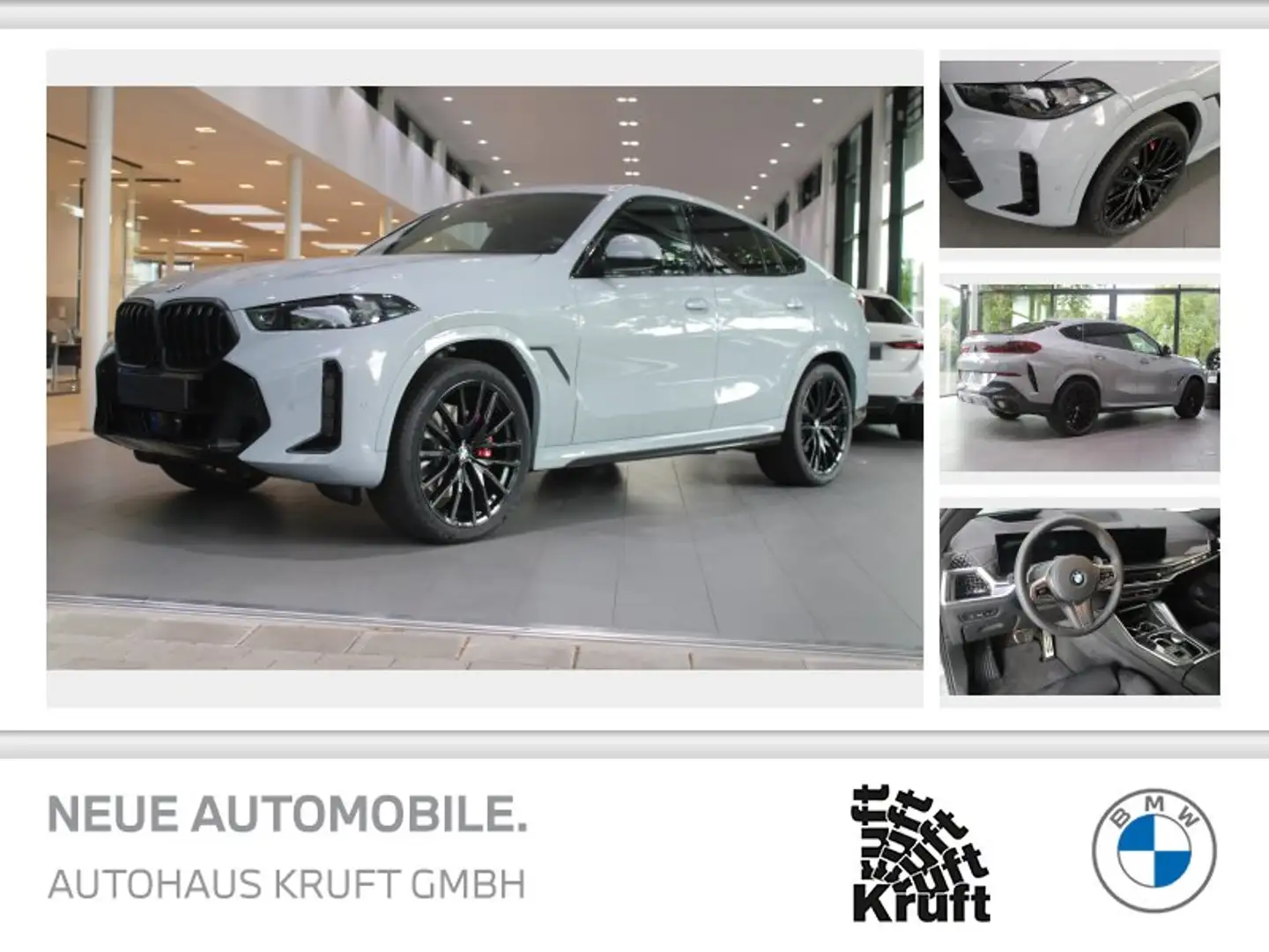 BMW X6 xDrive40d Sportpaket Gestiksteuerung HK HiFi Silber - 1