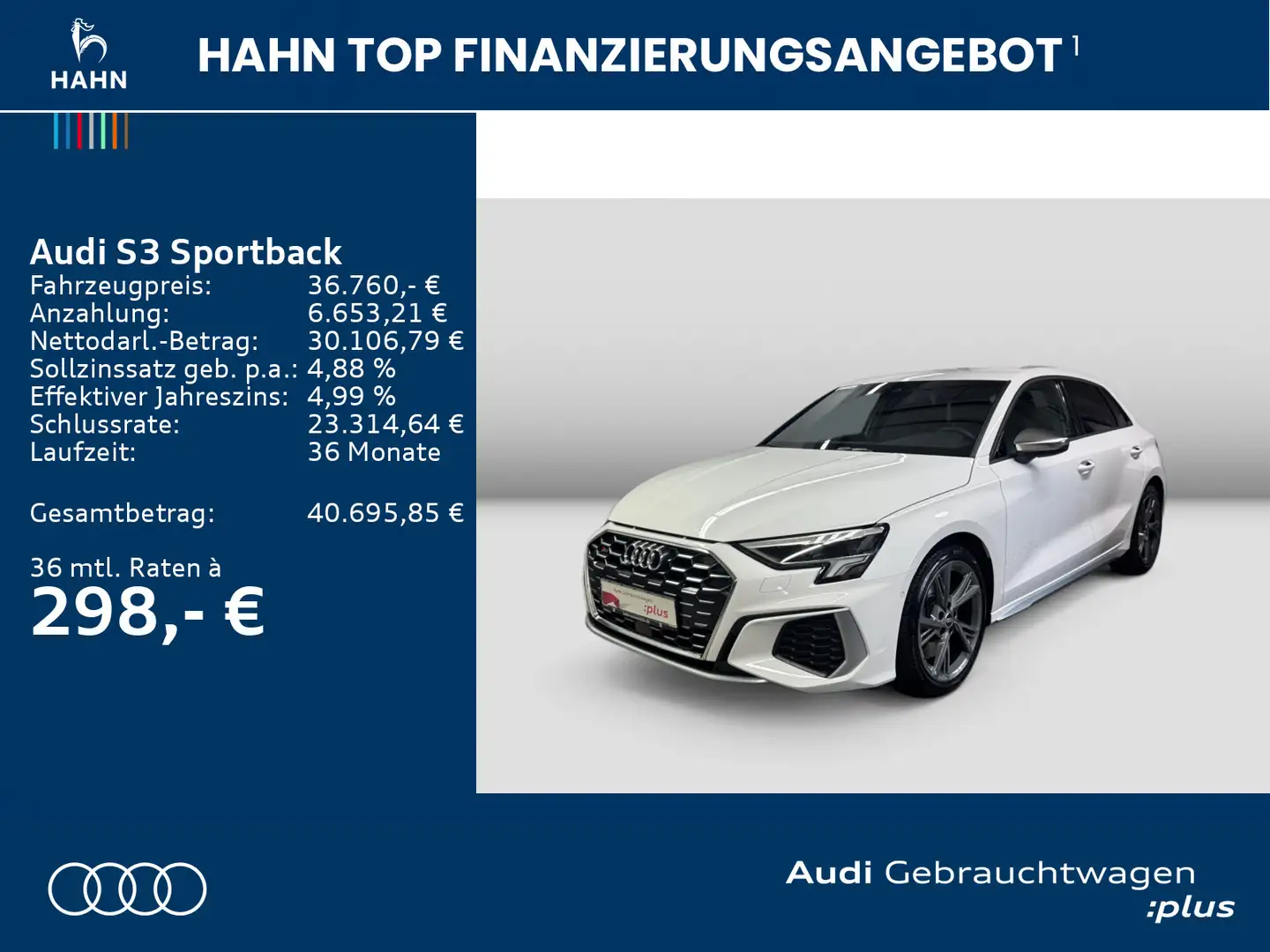 Audi S3 TFSI quattro Navi Carplay LED Sitzh Weiß - 2