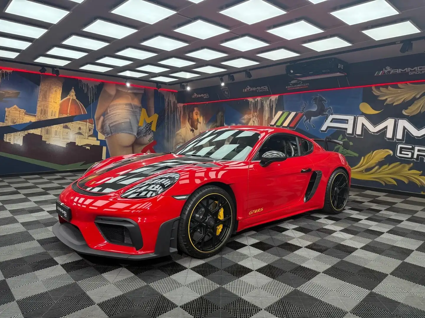Porsche 718 Spyder 718 4.0 GT4 RS pdk WEISSACH RS PACK (718) Rouge - 1