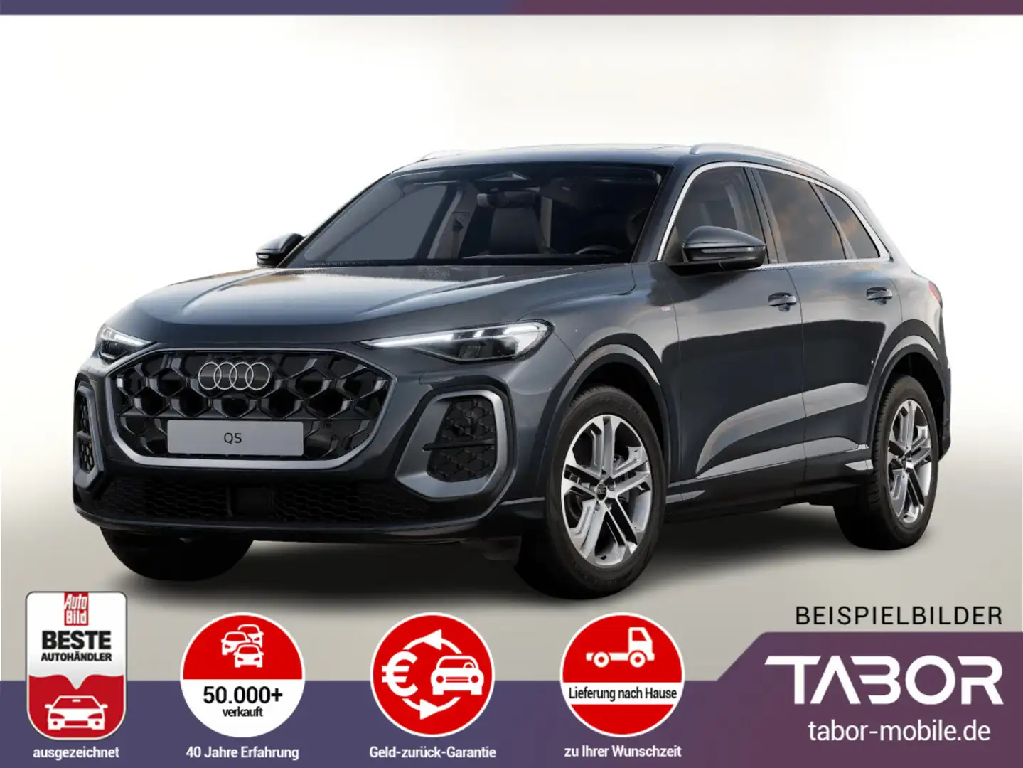 Audi Q5 TDI S line neues Modell Tech+ Pano AHK PrivG Grau - 1