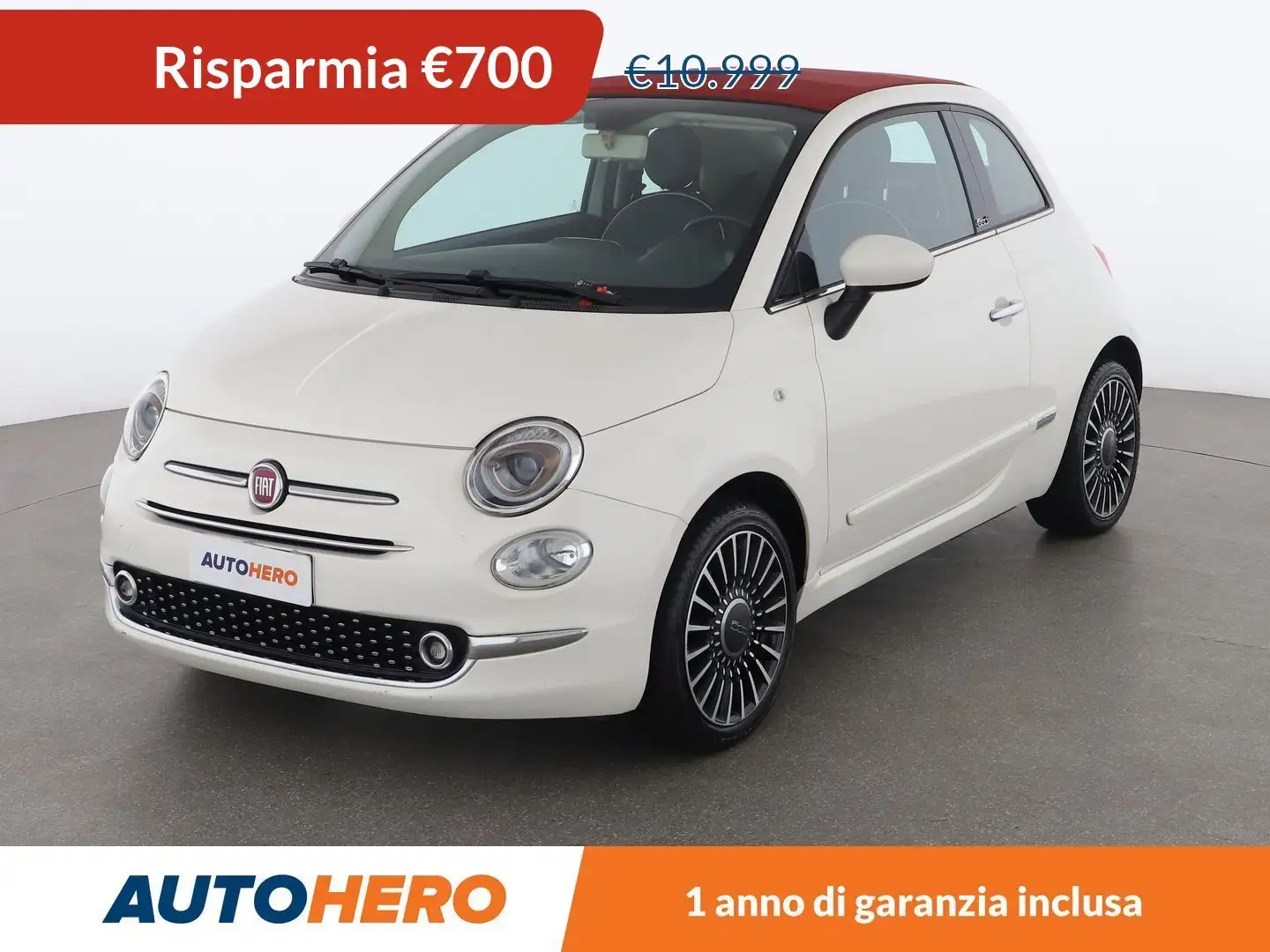 Fiat 500C 1.2 Lounge Bianco - 1