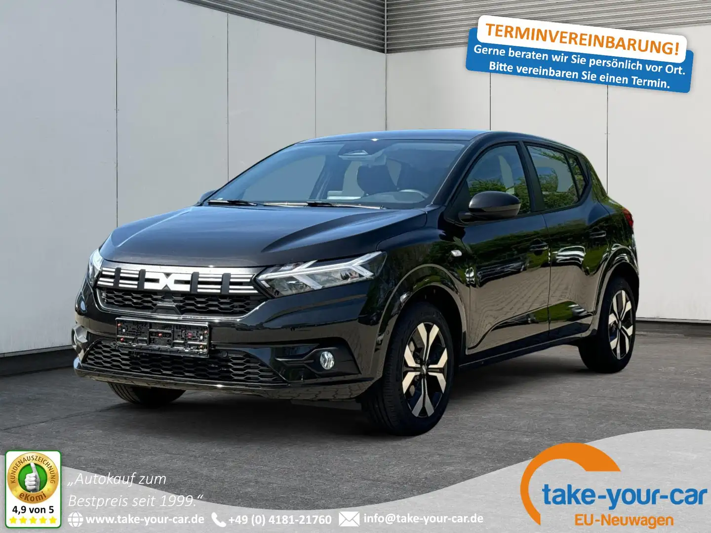 Dacia Sandero Expression KAMERA+SHZ+PDC+DAB+KLIMA 1.0 TCe90 6... Schwarz - 1