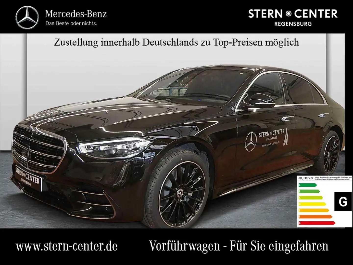 Mercedes-Benz S 400 +4M+STANDHZ+360°+AMG+HEAD-UP+MULTIBEAM+AIR Schwarz - 1