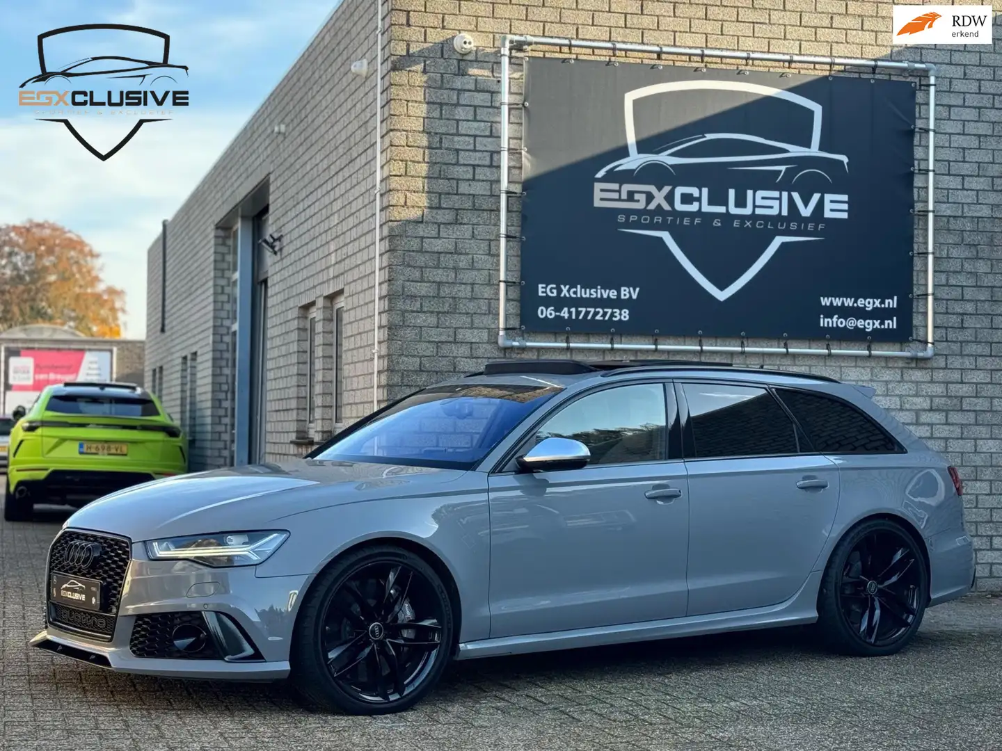 Audi RS6 4.0 TFSI Quattro Pro Line Plus Ceramic/Pano/Carbon Grijs - 1
