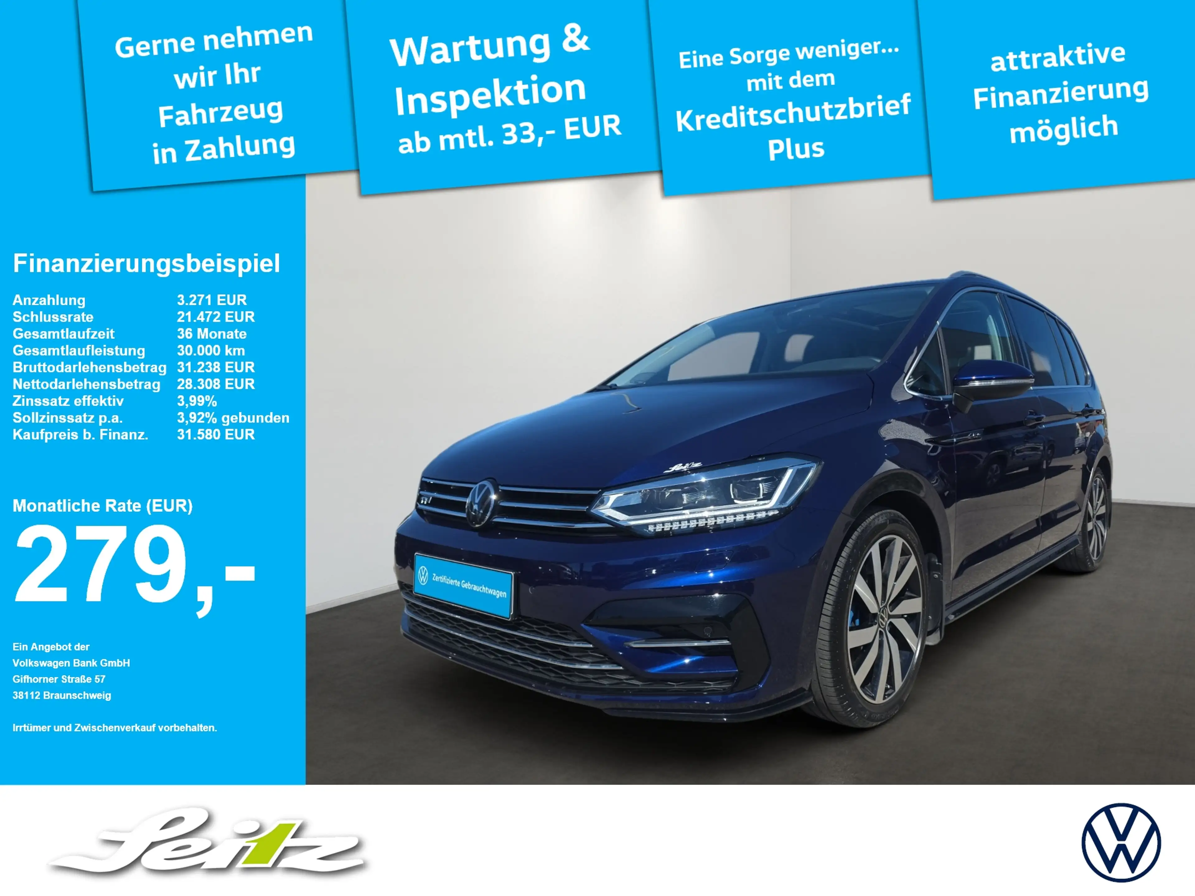 Volkswagen Touran 1.5 TSI Highline *AHK*LED*KAMERA*NAVI*