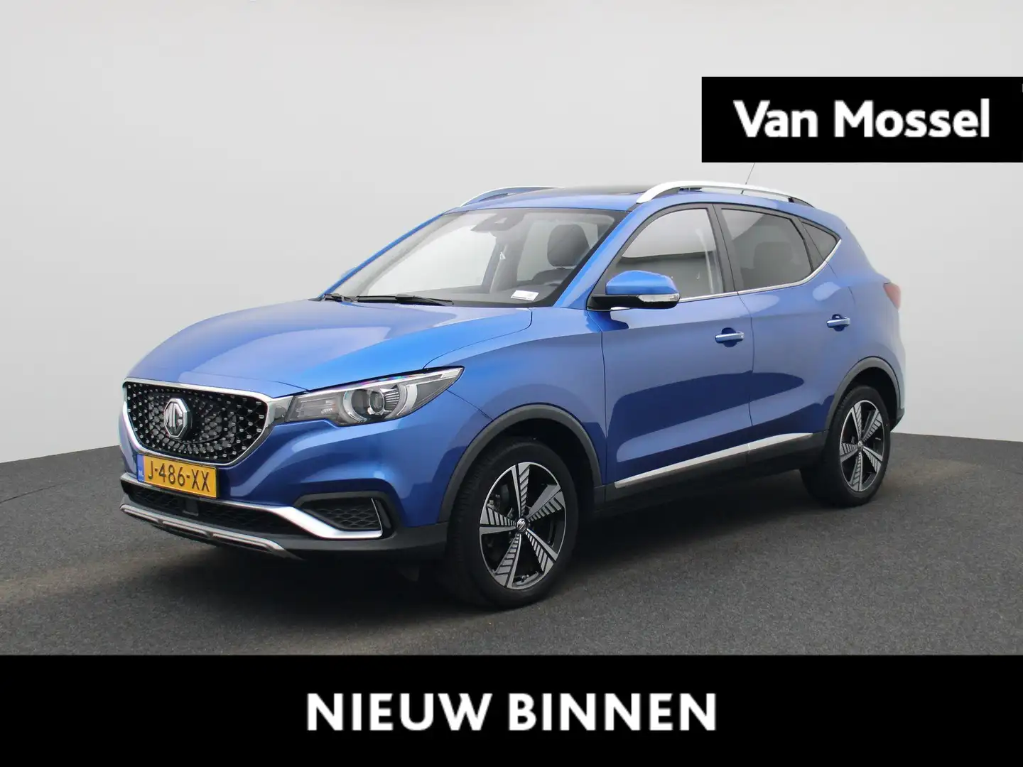 MG ZS MG EV Luxury 45 kWh | Panorama dak | Lederen bekle Blauw - 1