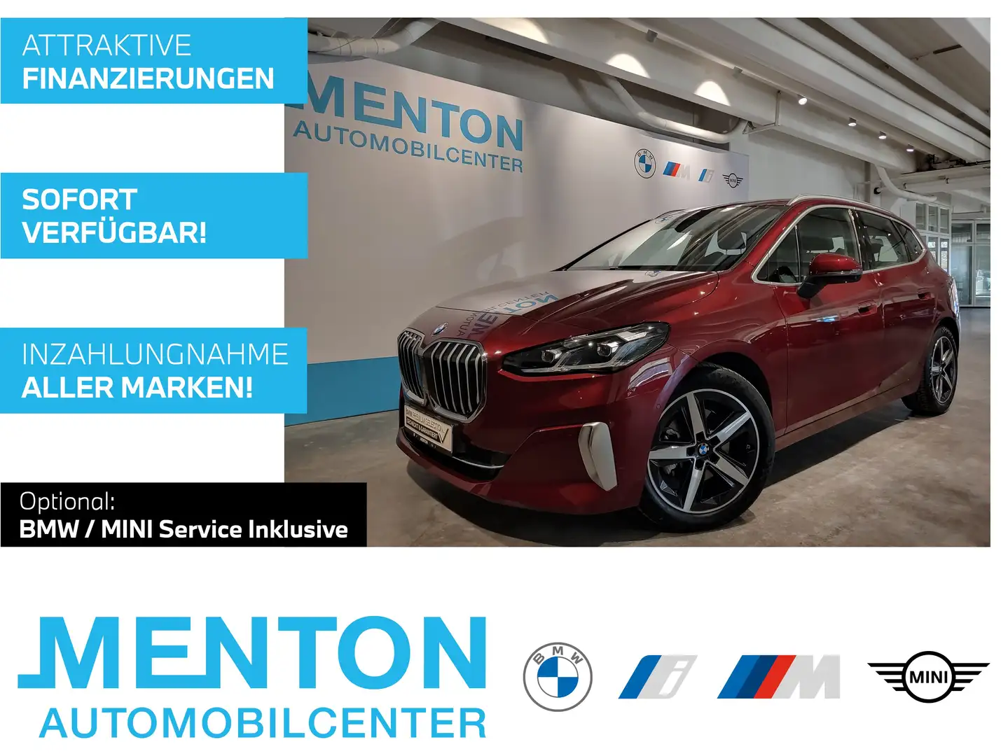 BMW 218 d Luxury-Line/LCProf./HuD/AHK/ad.LED/Harman Rouge - 1