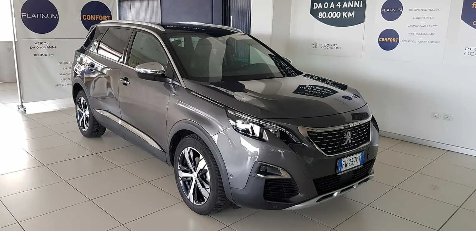 Peugeot 5008 BlueHDi 180 S&S EAT8 GT - 7 POSTI Grigio - 1