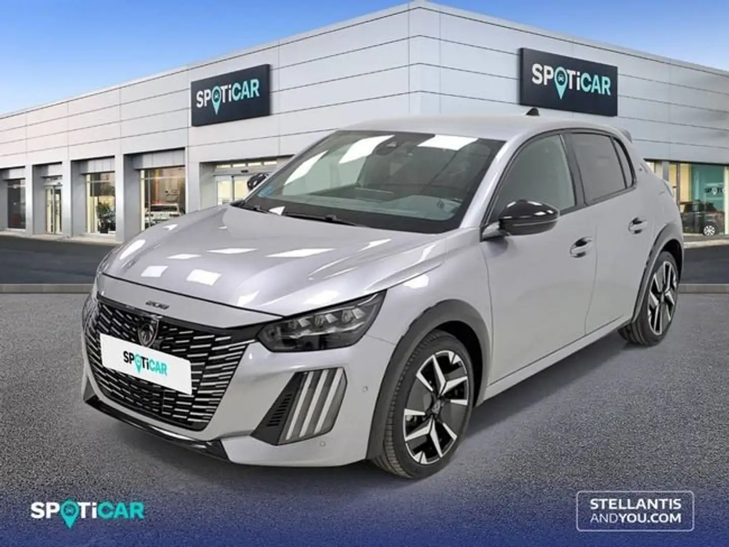 Peugeot 208 HYBRID 100 eDCS6 GT Gris - 1