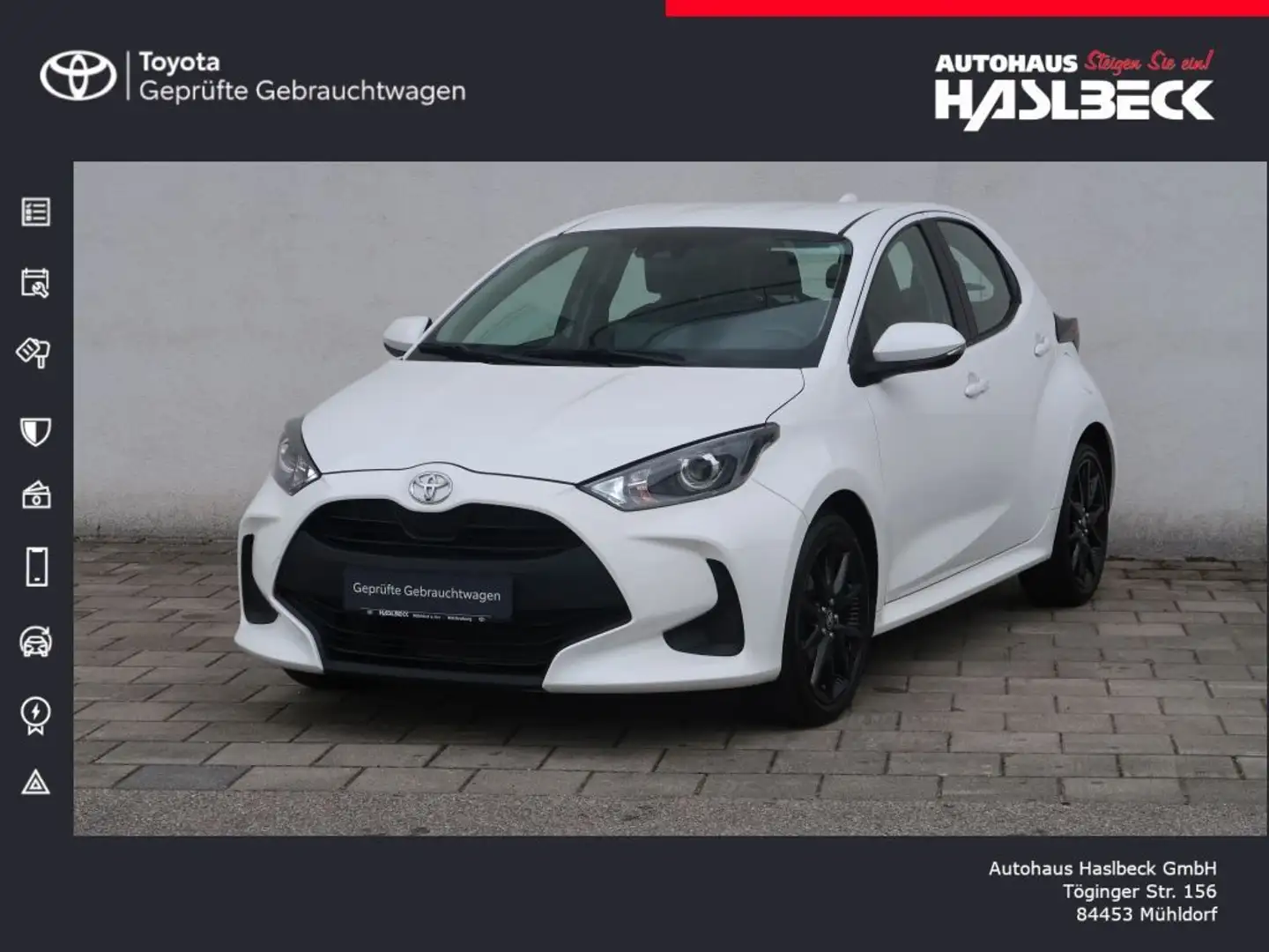 Toyota Yaris 1.0 VVT-i Comfort Weiß - 1