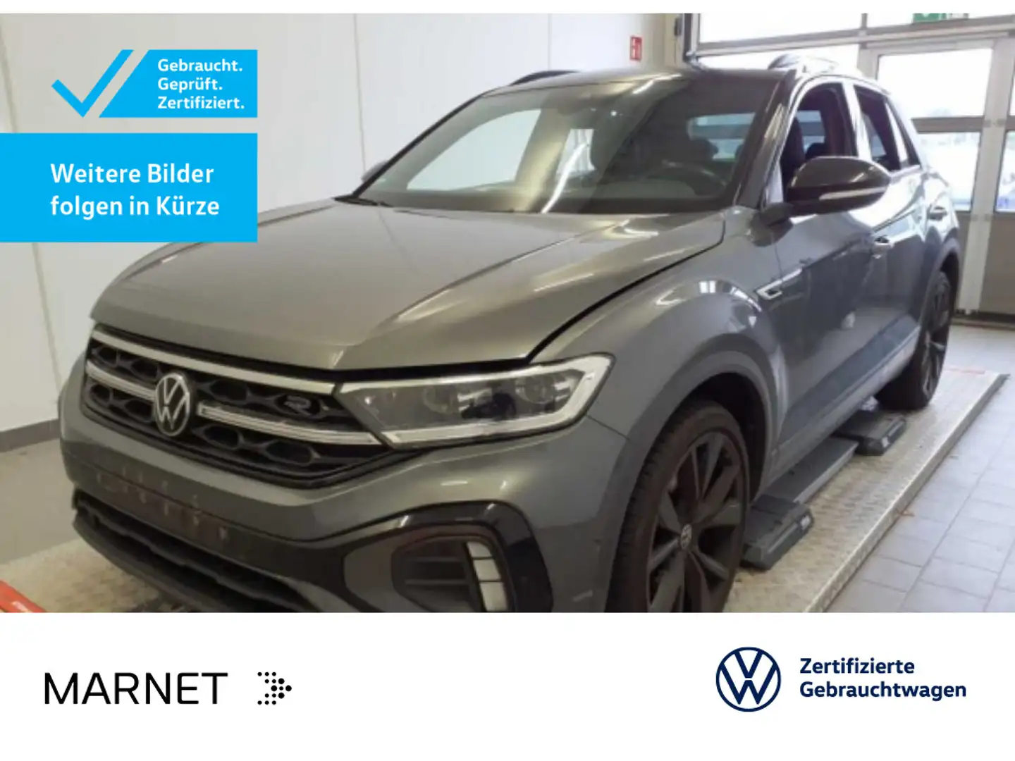 Volkswagen T-Roc 1.5 TSI R-Line Black Style Navi*AHK*Pano*I Grau - 1
