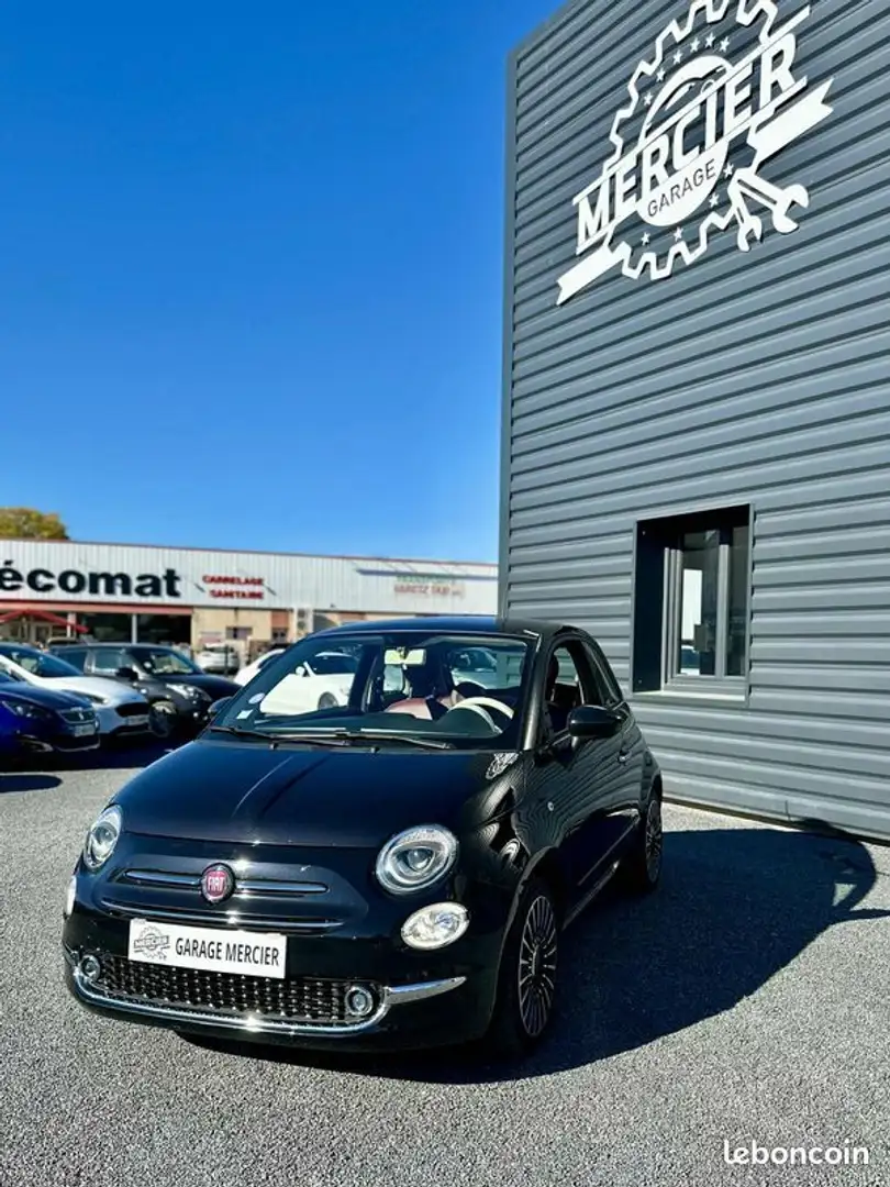 Fiat 500 1.2 8V 69ch CLIM Noir - 1