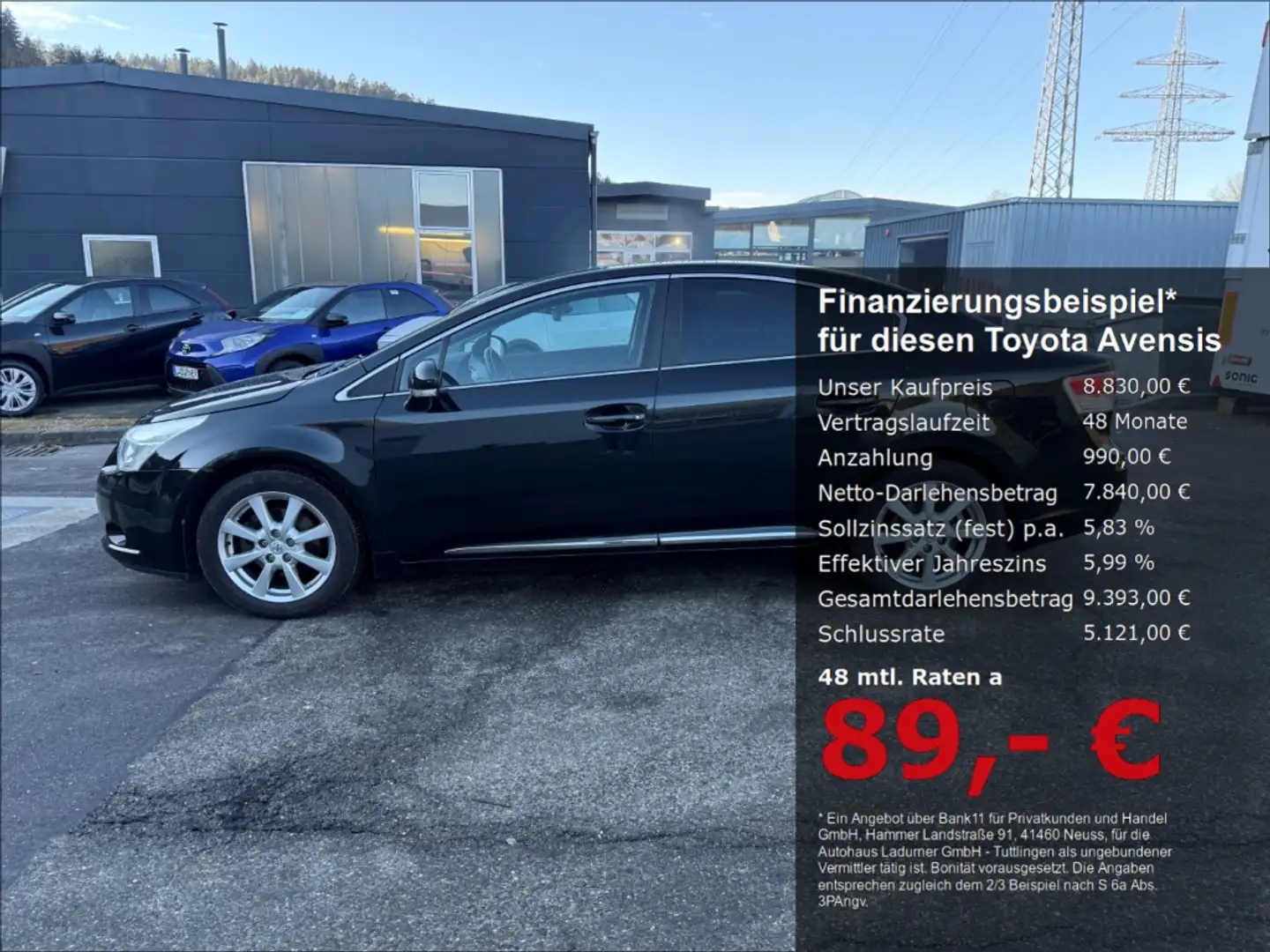 Toyota Avensis Executive Klimaautom SHZ Keyless Entry Keyless Tem Negru - 1