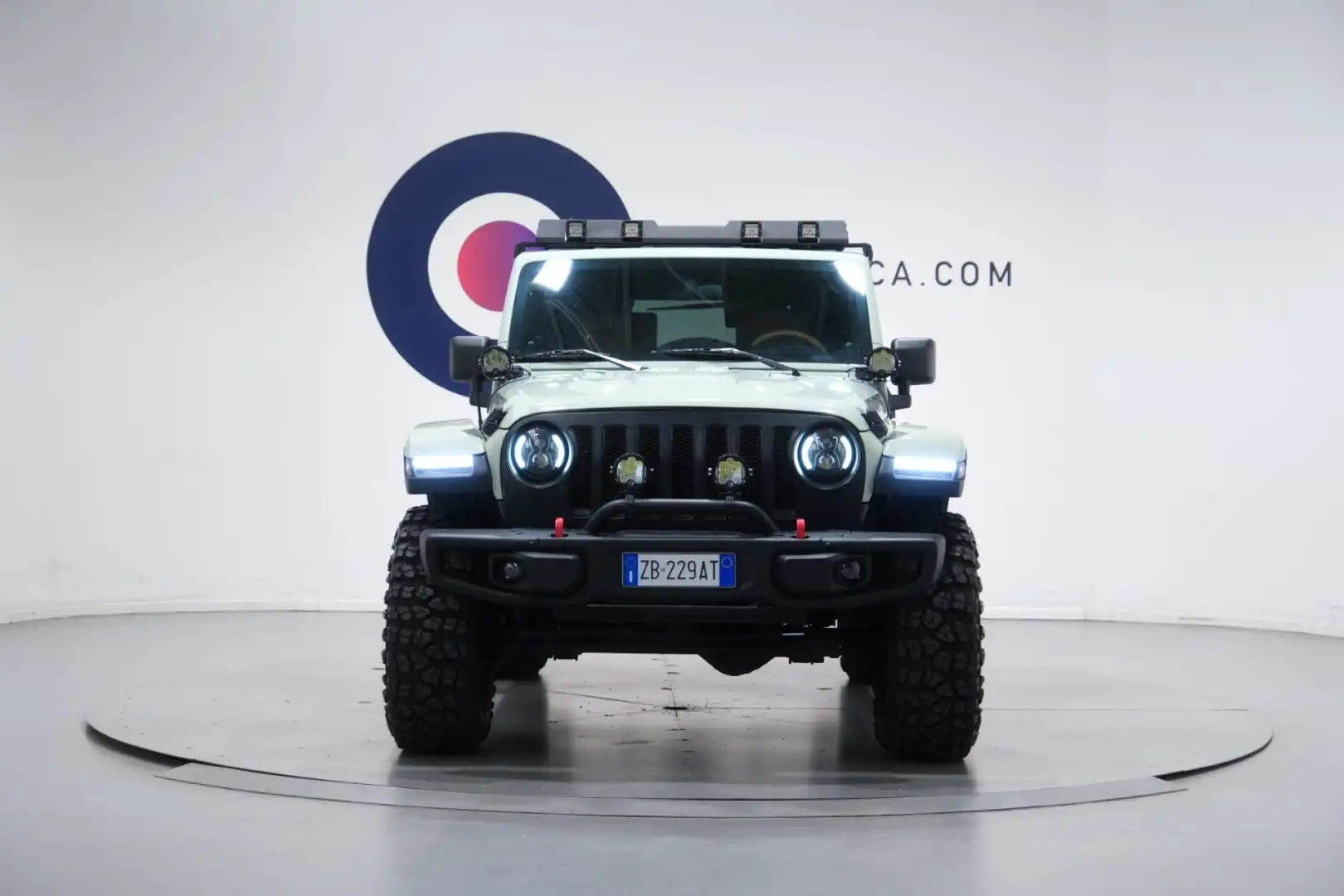 Jeep Wrangler 2.8 CRD SAHARA AUTOMATICA CUSTOM OMOLOGATA Vert - 2