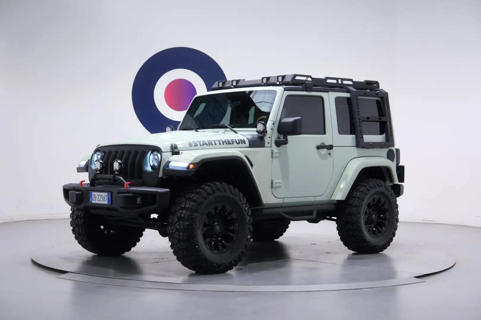 Jeep Wrangler 2.8 CRD SAHARA AUTOMATICA CUSTOM OMOLOGATA Vert - 1