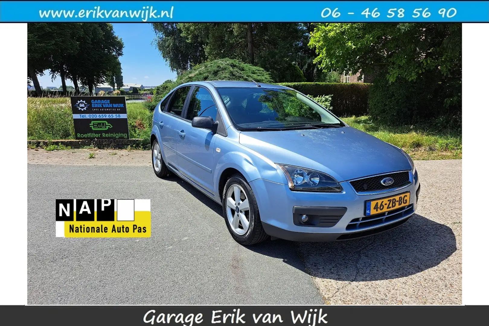 Ford Focus 1.8-16V Futura 5drs HB Cruise control/Android Blauw - 1