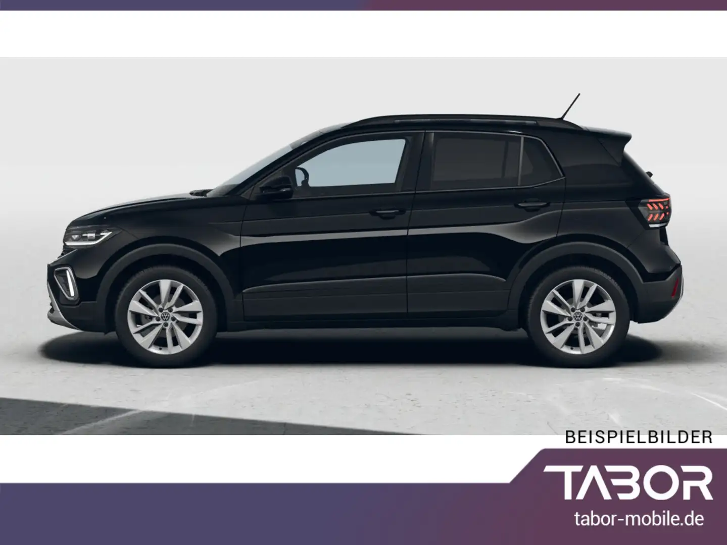 Volkswagen T-Cross 1.0 TSI 115 DSG IQ.Light 17Z 2ZClim SHZ Schwarz - 2
