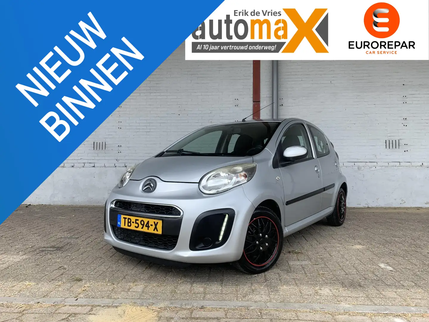 Citroen C1 1.0 Exclusive |Automaat!|Airco!|elek ramen| Gris - 1