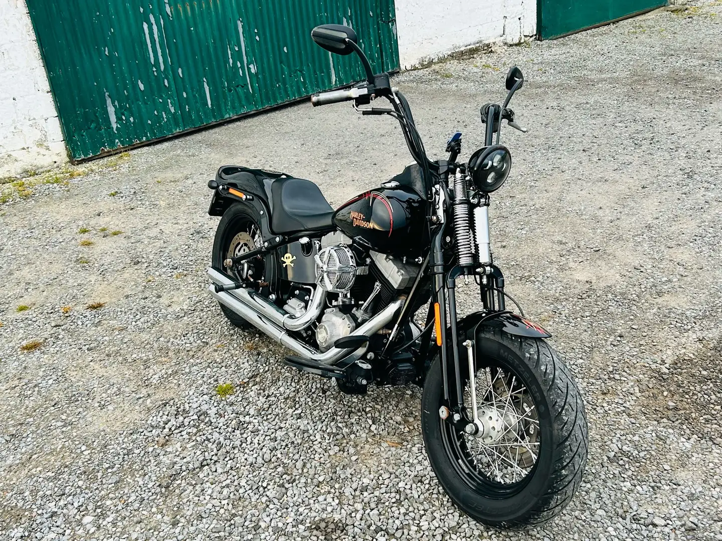 Harley-Davidson Softail cross bones springer Zwart - 1