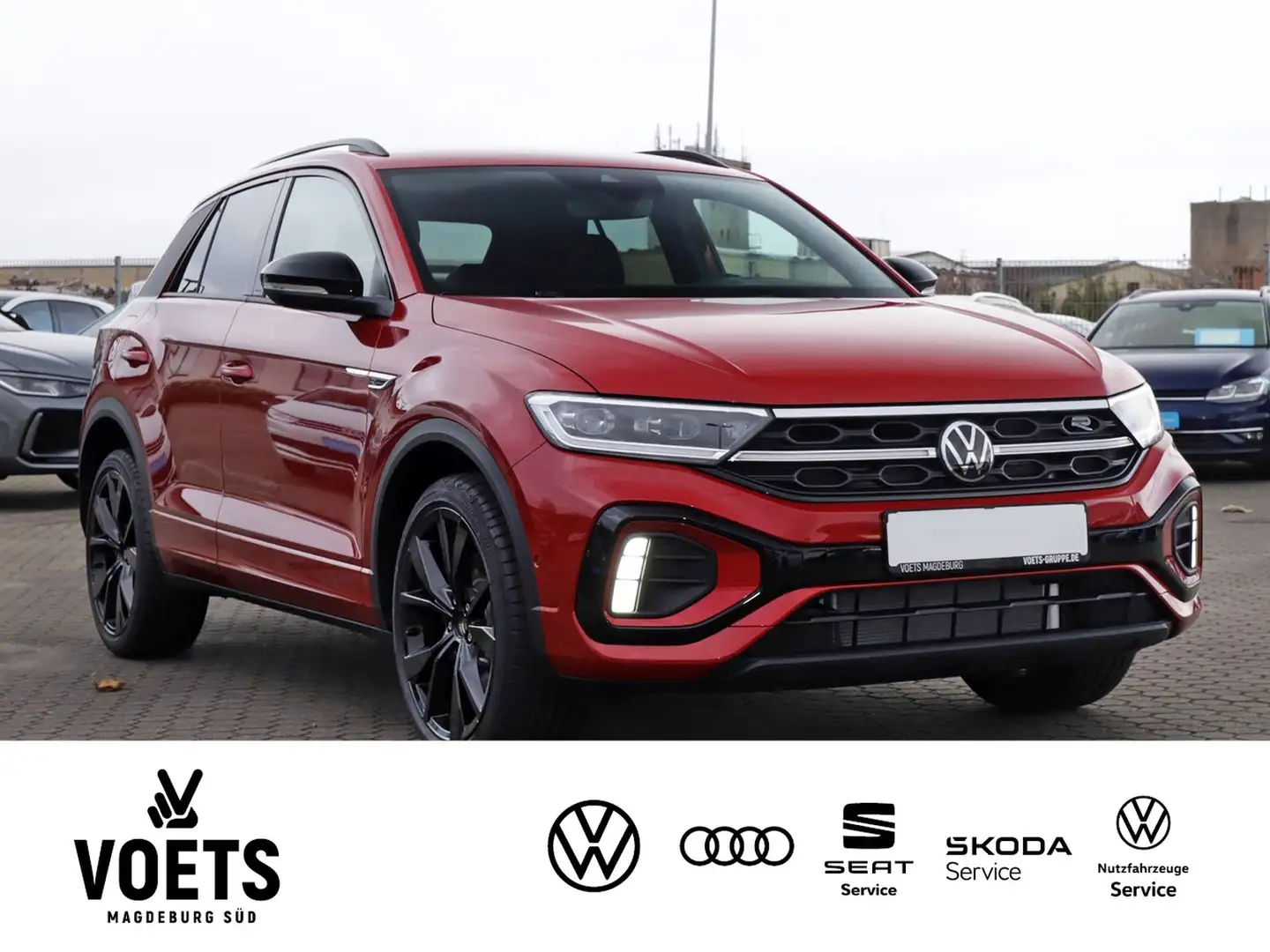 Volkswagen T-Roc 1.5TSI DSG R-Line LED+NAV+BLACK-STYLE+RFK Rood - 2